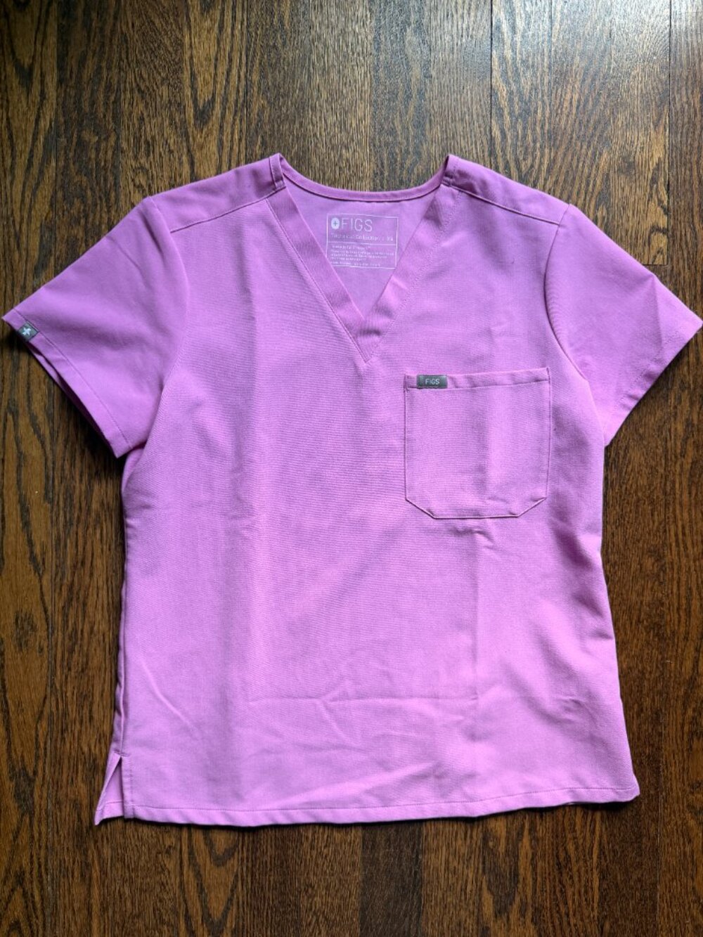 FIGS Scrub Set Pink Cloud XS top and XSP high waisted jogger - Picture 3 of 12